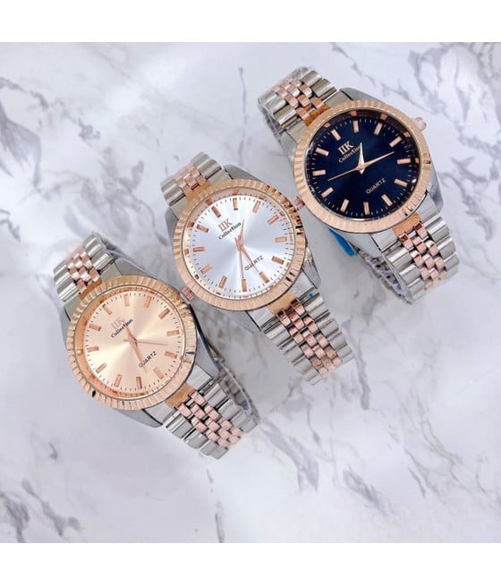 Orologio elegante bicolore acciaio oro rosa 38 mm