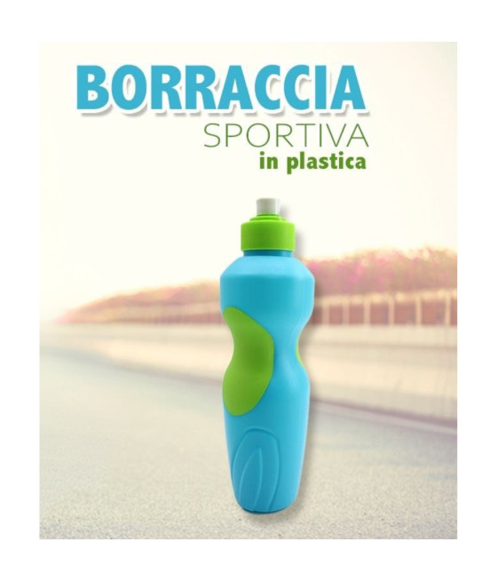 Borraccia sportiva 650 ml in plastica leggera per palestra e outdoor