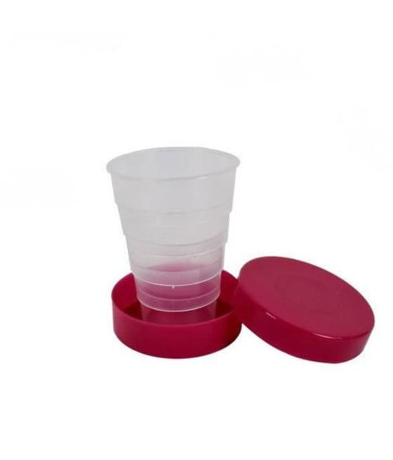 Bicchiere pieghevole 120ml con contenitore portatile