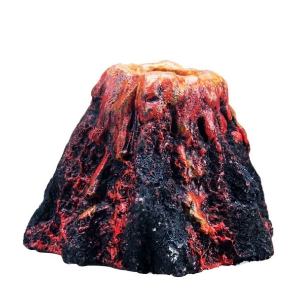 VULCANO SOTTOMARINO ORNAMENTO PER ACQUARIO SENZA TUBICINO PIETRA PER BOLLE