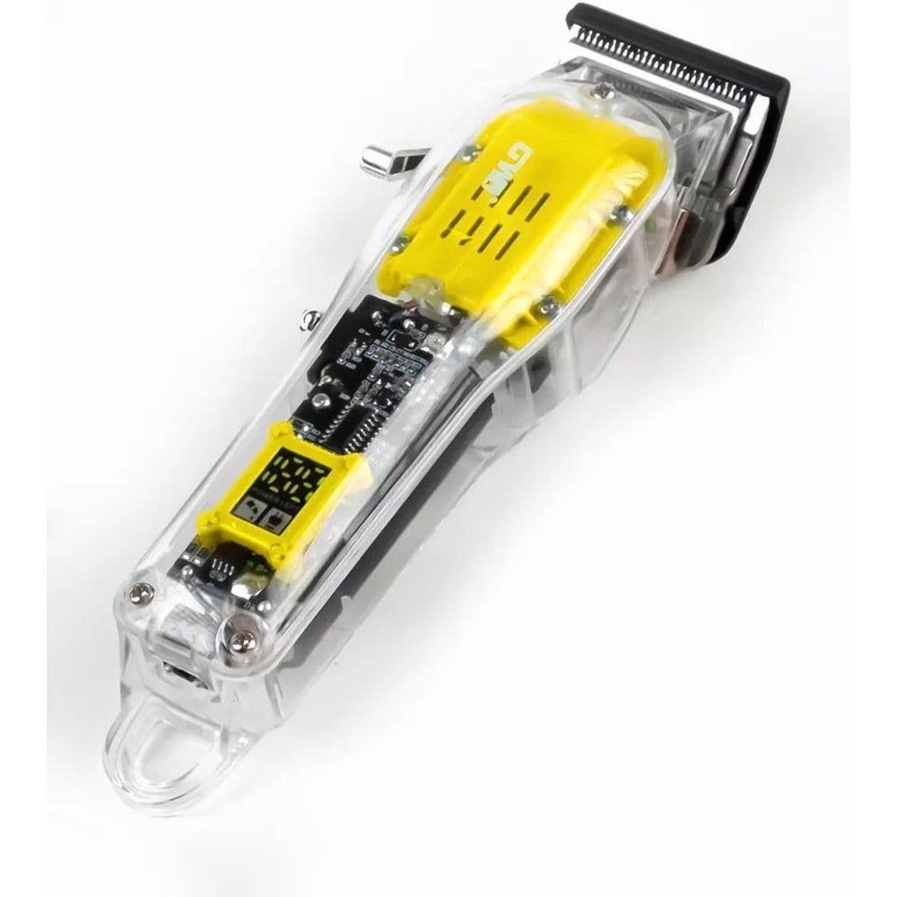 TAGLIACAPELLI RICARICABILE USB DISPLAY LED DESIGN TRASPARENTE GW-9972