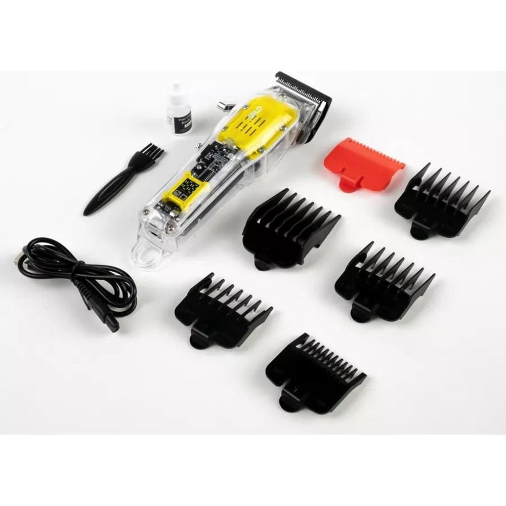 TAGLIACAPELLI RICARICABILE USB DISPLAY LED DESIGN TRASPARENTE GW-9972