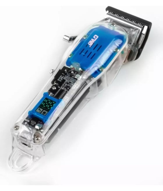 TAGLIACAPELLI RICARICABILE USB DISPLAY LED DESIGN TRASPARENTE GW-9972