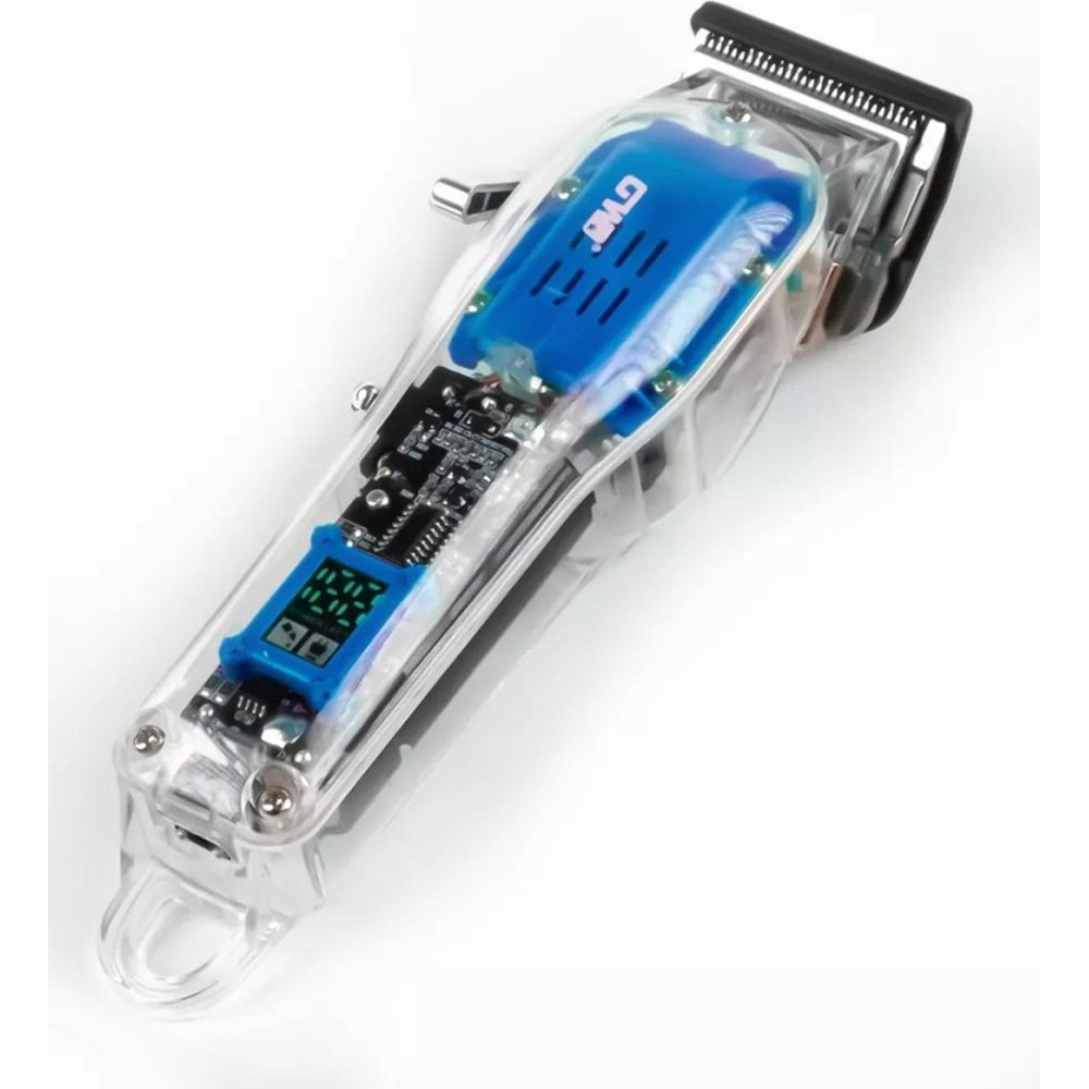 TAGLIACAPELLI RICARICABILE USB DISPLAY LED DESIGN TRASPARENTE GW-9972