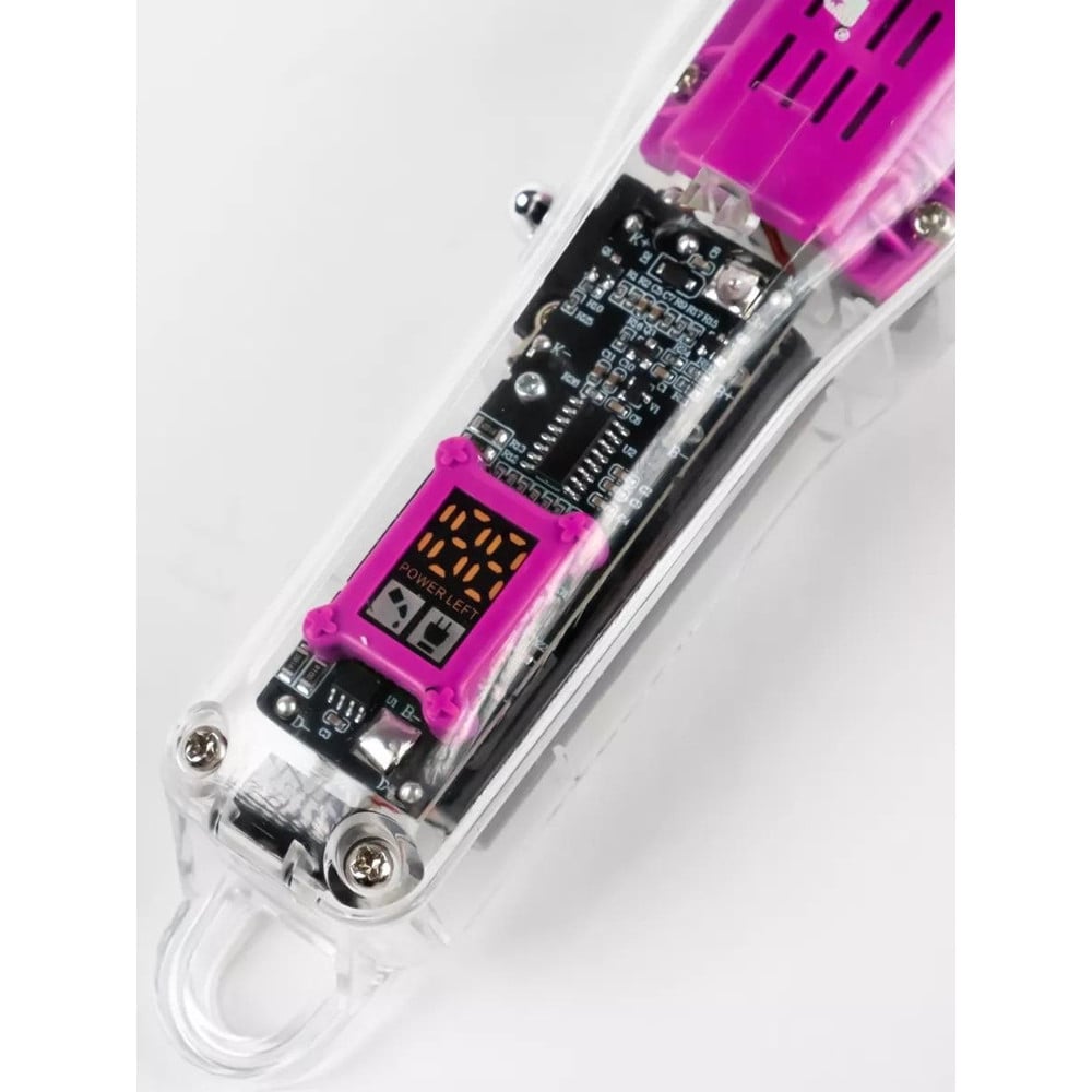 TAGLIACAPELLI RICARICABILE USB DISPLAY LED DESIGN TRASPARENTE GW-9972