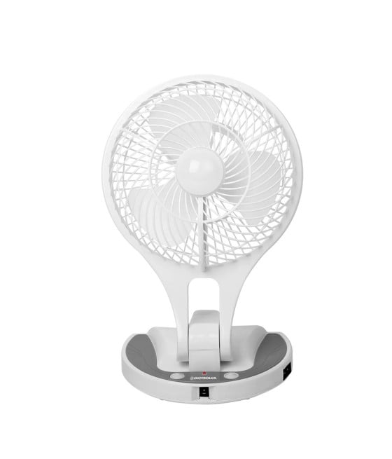 VENTILATORE PORTATILE RICARICABILE 8W LUCE LED PARETE SCRIVANIA CAMPEGGIO