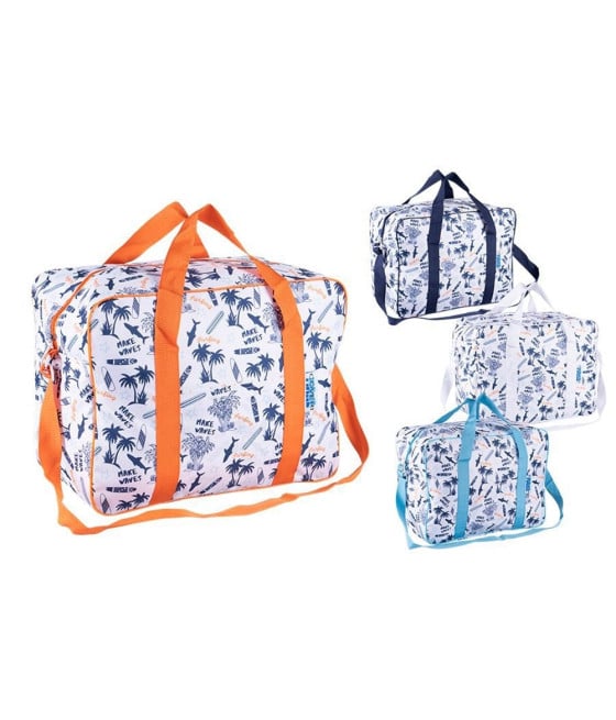BORSA FRIGO TERMICA 30LT CON MOTIVO SURFING MARE CHIUSURA ZIP 3239229