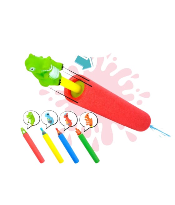 Pistola Acqua 34 cm con Animale per Bambini