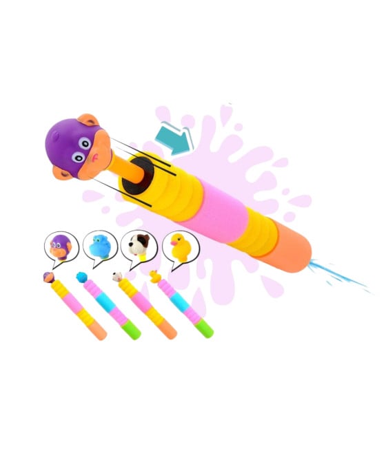 Pistola Acqua 37 cm con Animale Colorata