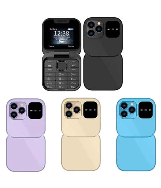 MINI FLIP TELEFONO SCHERMO 1.77" PIEGHEVOLE AD ALTA BATTERIA DUAL SIM