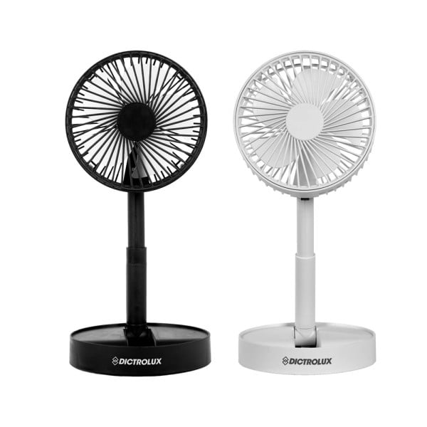 VENTILATORE DA SCRIVANIA PIEGHEVOLE RICARICABILE USB 5 W 3 VELOCITÀ