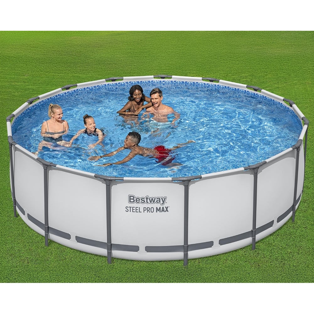 PISCINA FUORI TERRA CON STRUTTURA POMPA FILTRO Ø457X122CM ROTONDA 56438