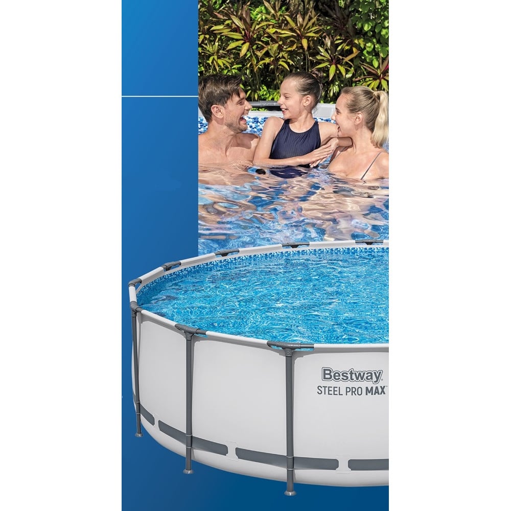 PISCINA FUORI TERRA CON STRUTTURA POMPA FILTRO Ø457X122CM ROTONDA 56438