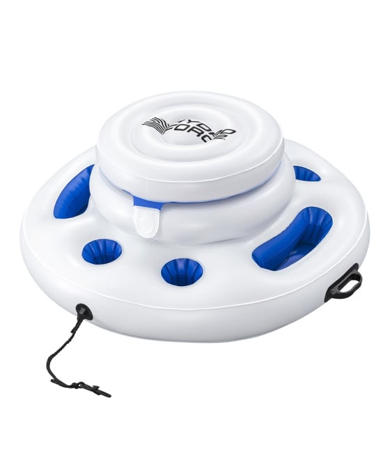 BORSA TERMICA FRIGO GALLEGGIANTE GONFIABILE 90CM PORTABICCHIERI FIBBIE