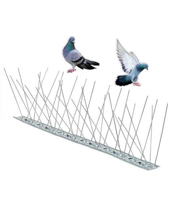 DISSUASORE ANTI-PICCIONI PER UCCELLI 80 SPILLI 100CM BALCONI GRN01