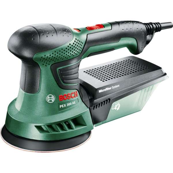 LEVIGATRICE BOSCH PEX 300 AE ROTO ORBITALE 270 WATT LUCIDATRICE + 25 FOGLI