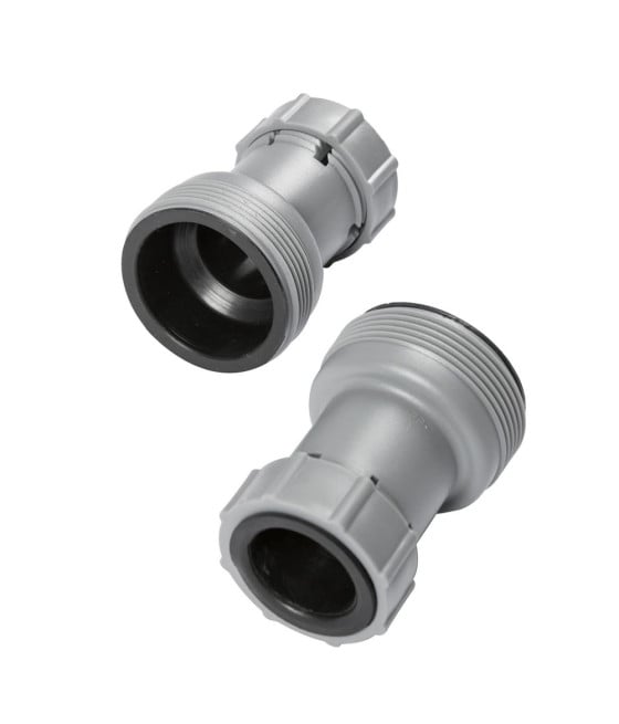2PZ ADATTATORE PER COLLEGARE TUBI DA 38MM A VALVOLE PISCINA DA 32MM