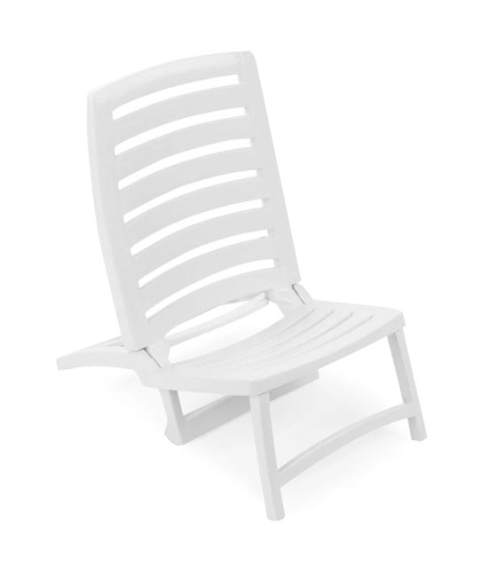SPIAGGINA SEDIA SDRAIO SPIAGGIA DESIGN BASSO PIEGHEVOLE BIANCO 862760