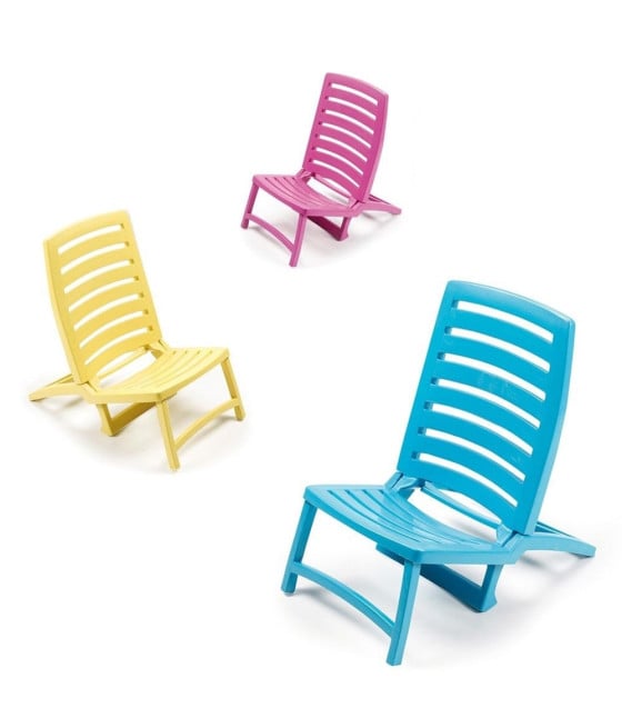 SPIAGGINA SEDIA SDRAIO SPIAGGIA DESIGN BASSO PIEGHEVOLE COLORATA 862869