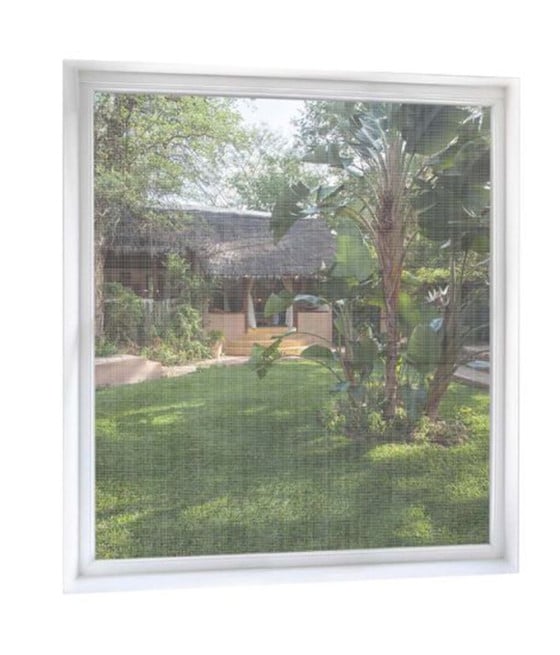 ZANZARIERA ADESIVA VELCRO FINESTRA BIANCA 150X180CM PROTEZIONE INSETTI