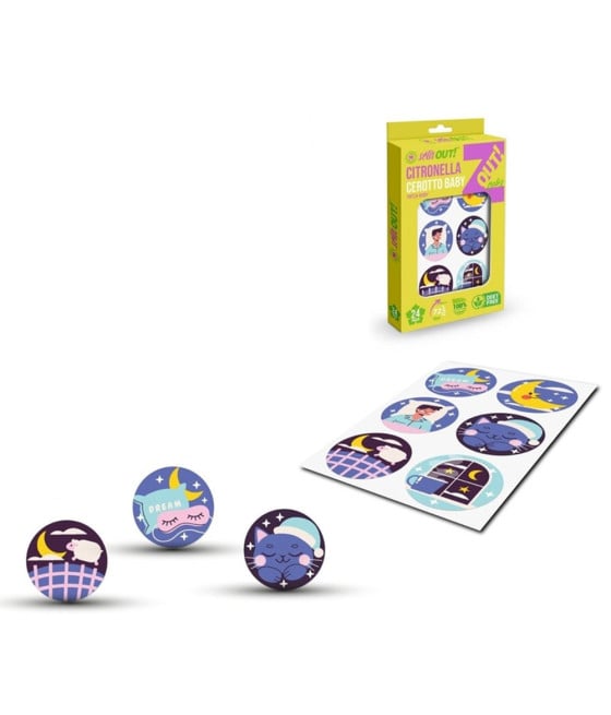 20PZ DA 24 CEROTTI TESSUTO ADESIVO CITRONELLA BAMBINI DESIGN BUONANOTTE