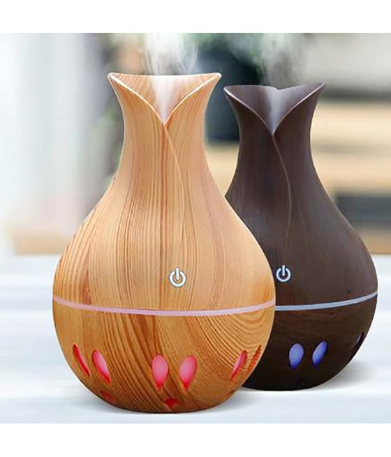 UMIDIFICATORE AMBIENTE DIFFUSORE OLIO ESSENZIALE USB 7 COLORI LED