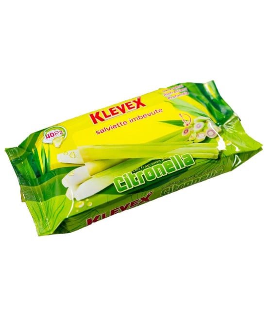 24PZ DA 40 SALVIETTE IMBEVUTE CITRONELLA RINFRESCARE DETERGERE PROFUMARE