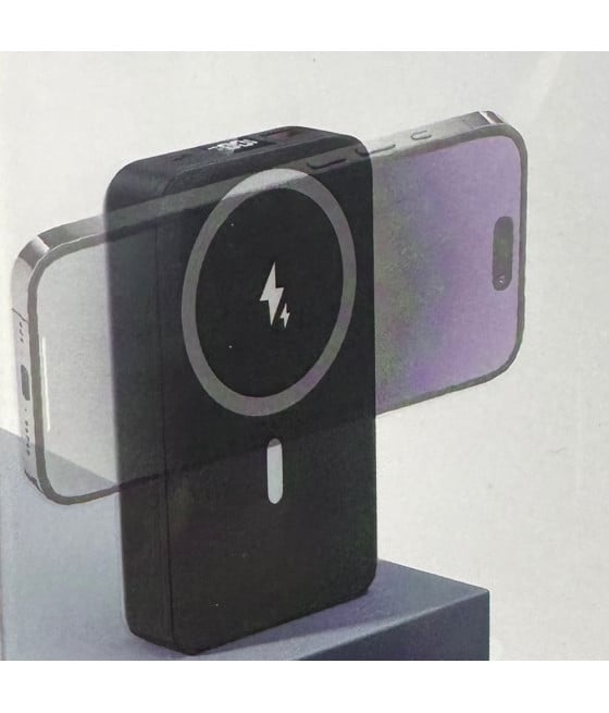 POWER BANK RICARICA WIRELESS MAGNETICA 5IN1 30000MAH SUPPORTO PIEGHEVOLE