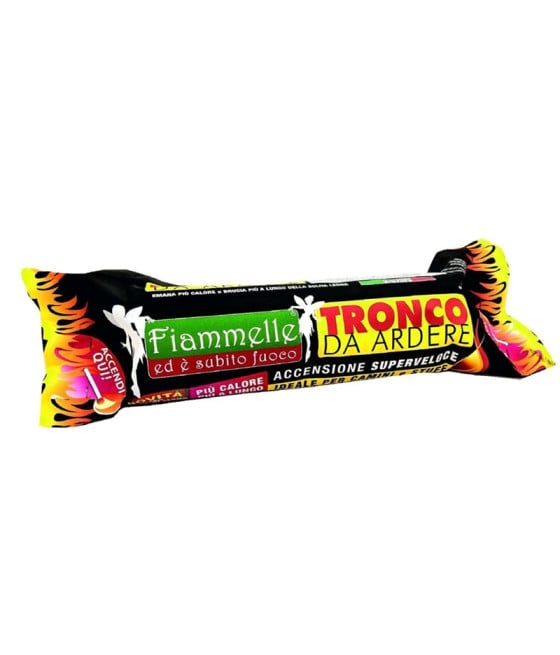 TRONCO DA ARDERE 800GR TRONCHETTO ACCENDIFUOCO CAMINI STUFE 096493