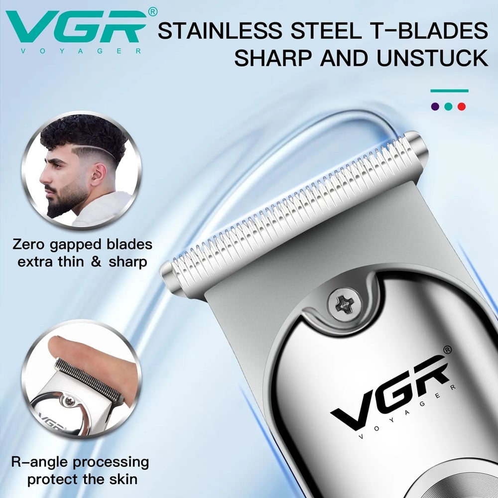 VGR V-071 Tagliacapelli Professionale Rasoio Trimmer Barber USB Ricaricabile