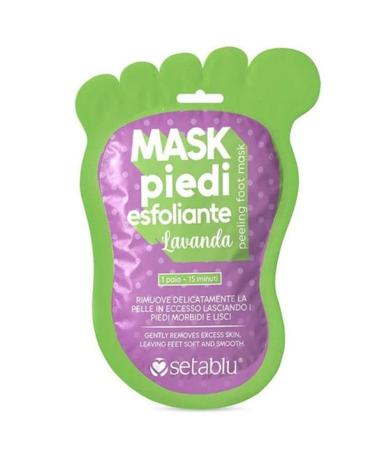 MASCHERA PIEDI ESFOLIANTE LAVANDA PER RIMUOVERE PELLE SECCA SCREPOLATA