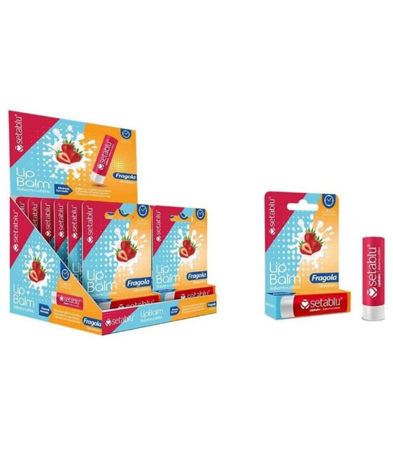 12PZ BALSAMO LABBRA PROFUMO FRAGOLA IDRATANTE PROTETTIVO STICK 2,2G
