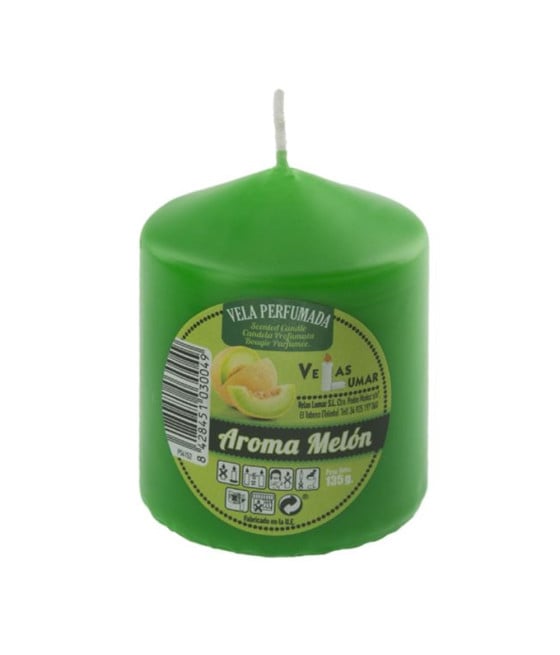 SET 12PZ CANDELA PROFUMATA MELONE VERDE CILINDRICA DECORATIVA 030049