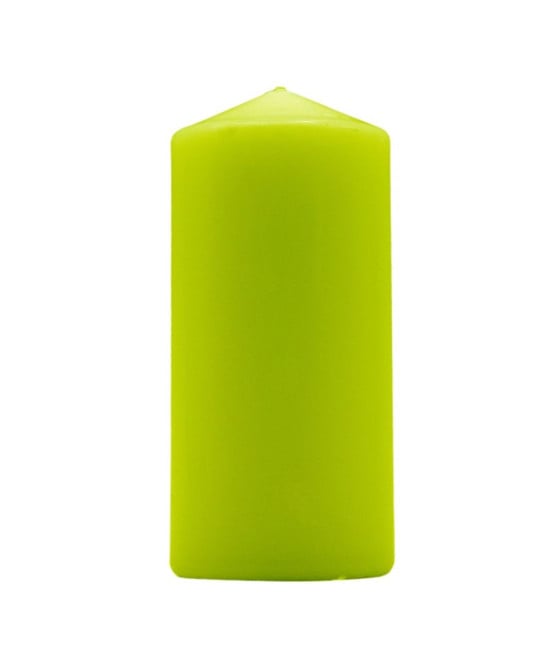 12PZ CANDELA VERDE CILINDRICA 150X70MM DECORAZIONI INTERNI CENTROTAVOLA