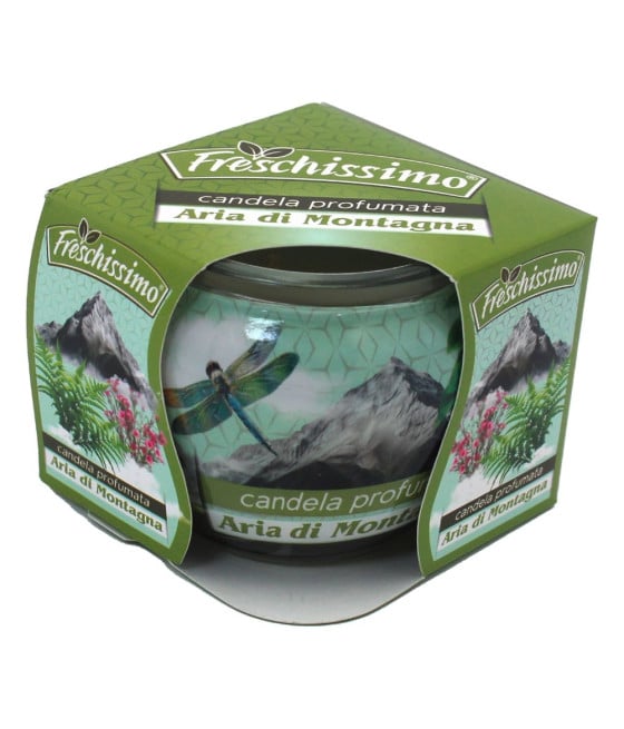 2PZ CANDELA PROFUMATA ARIA MONTAGNA VASETTO DECORATO AMBIENTI 473823
