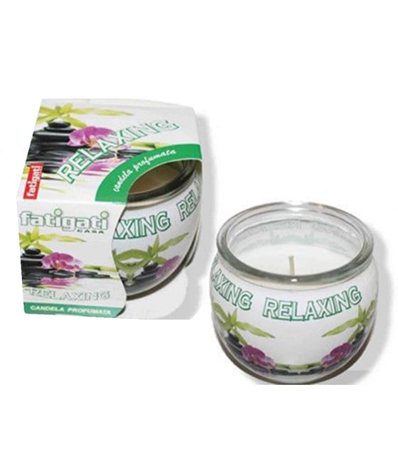 12PZ CANDELA VASETTO VETRO PROFUMO RELAXING RILASSANTE AMBIENTE DECORATIVO