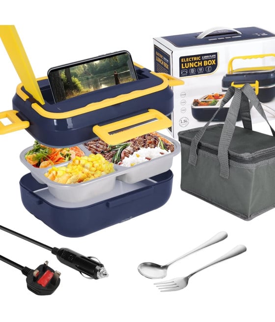 SCALDAVIVANDE ELETTRICO LUNCH BOX PORTATILE 220V 12V BORSA TRASPORTO