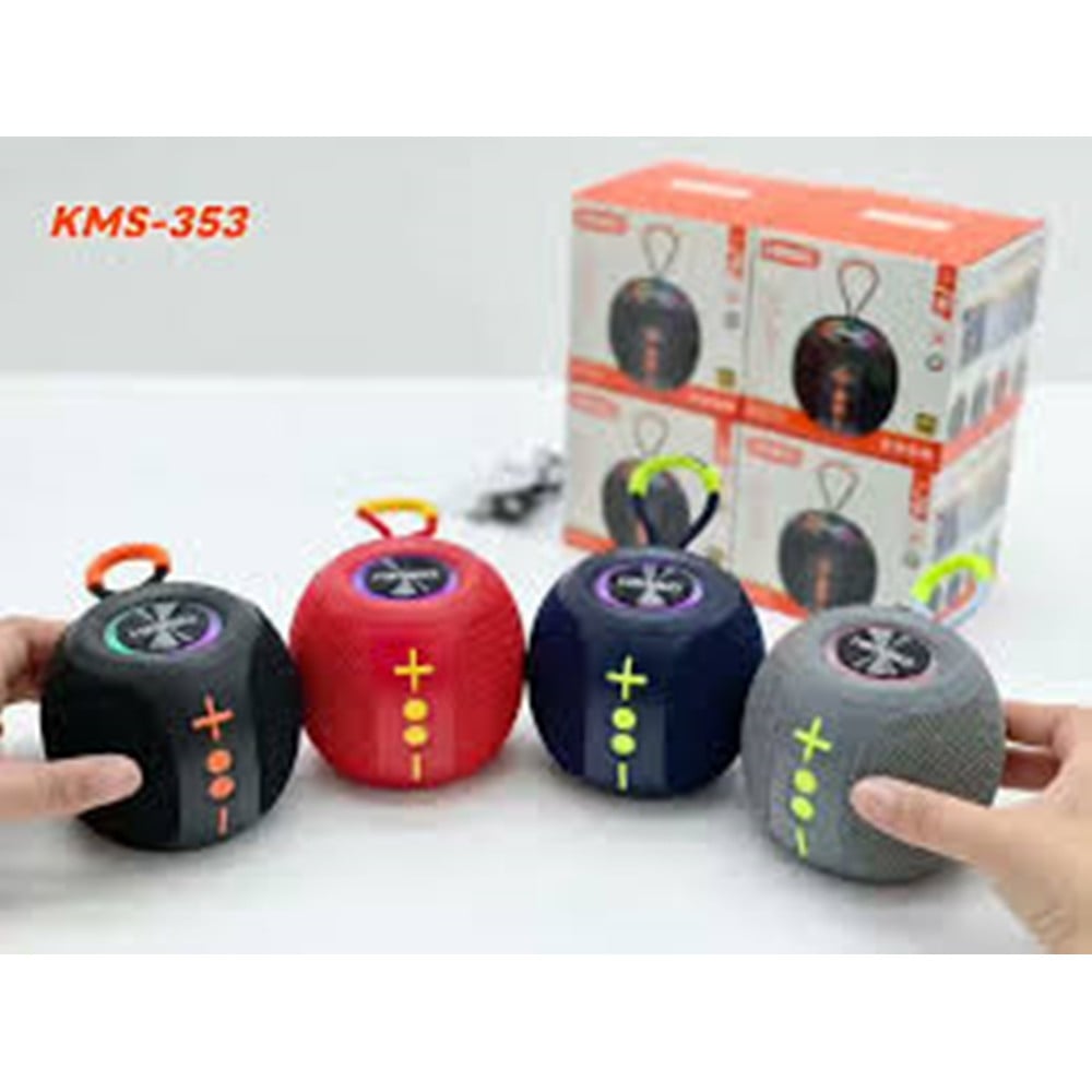 CASSA ALTOPARLANTE BLUETOOTH WIRELESS TWS PORTATILE LED RGB 5W KMS-353