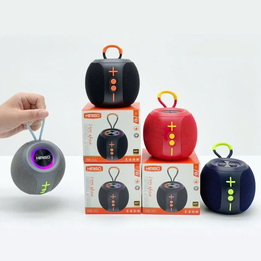 CASSA ALTOPARLANTE BLUETOOTH WIRELESS TWS PORTATILE LED RGB 5W KMS-353