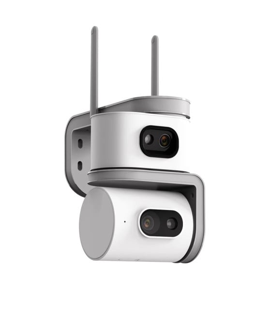 TELECAMERA WIFI 2,4 GHZ ESTERNO DOPPIA LENTE PTZ 355° VISIONE NOTTURNA