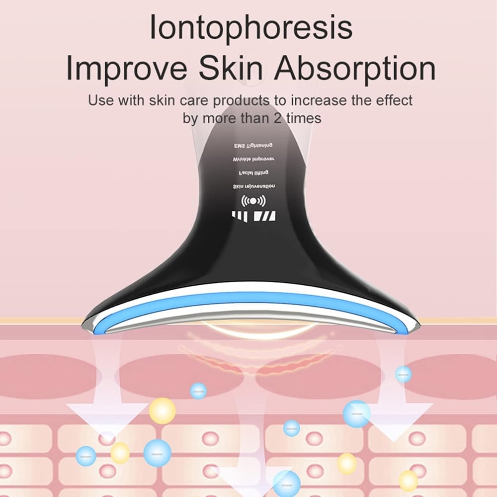 DISPOSITIVO VISO COLLO TERAPIA FOTONICA LED RIDUZIONE DOPPIO MENTO RUGHE