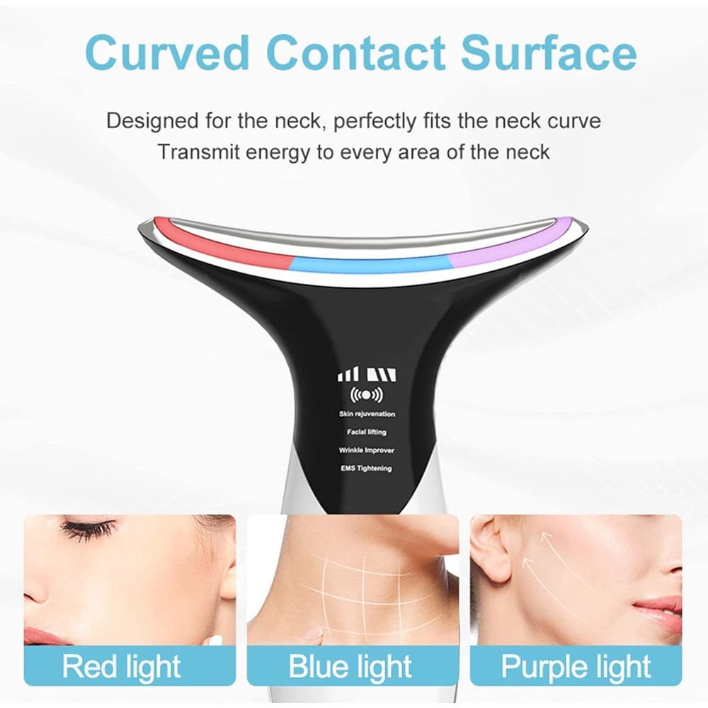DISPOSITIVO VISO COLLO TERAPIA FOTONICA LED RIDUZIONE DOPPIO MENTO RUGHE