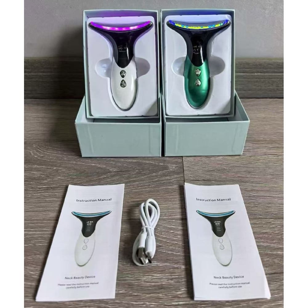 DISPOSITIVO VISO COLLO TERAPIA FOTONICA LED RIDUZIONE DOPPIO MENTO RUGHE