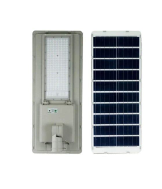 FARO LAMPIONE STRADALE PANNELLO SOLARE LED 300W LUCE FREDDA 6500K IP65