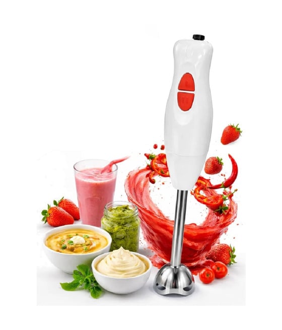 FRULLATORE A IMMERSIONE CON 2 VELOCITÀ LAME ACCIAIO PER FRULLATI ZUPPE
