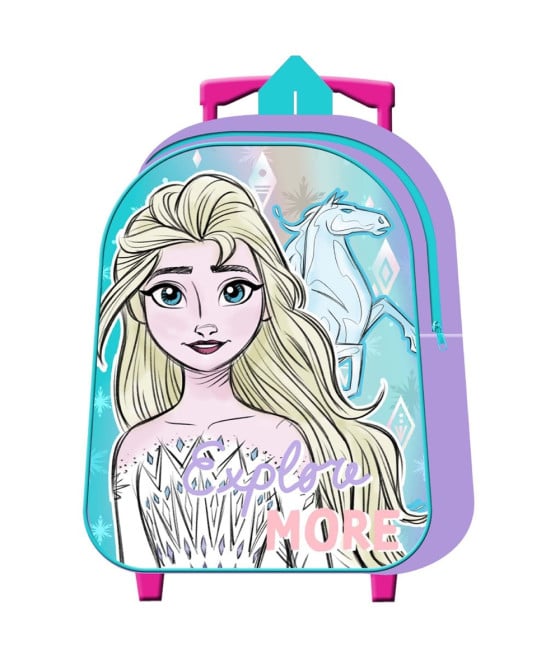 ZAINO ASILO TROLLEY ELSA FROZEN BAMBINE ZAINETTO VIAGGI SCUOLA VACANZE