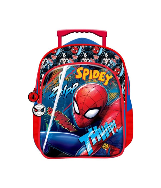 ZAINO ASILO TROLLEY SPIDEY SPIDERMAN CON TASCA BAMBINI ZAINETTO SCUOLA