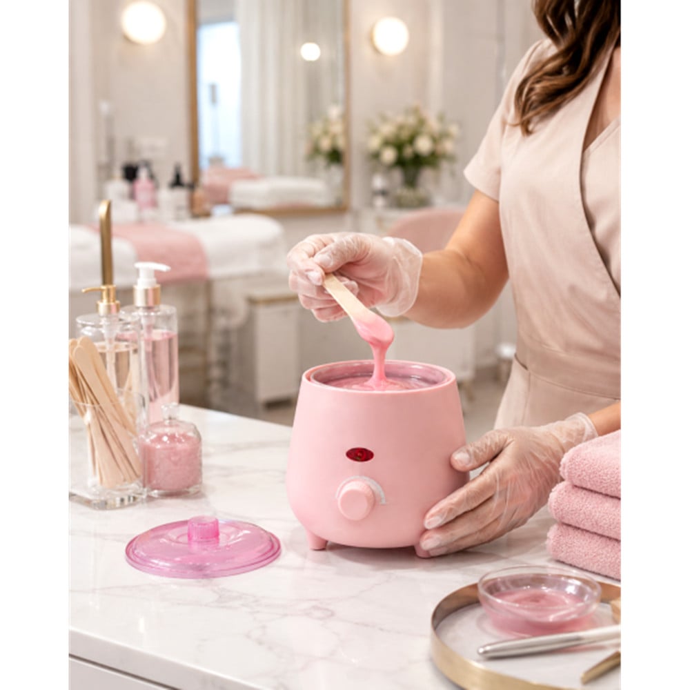 KIT SCALDACERA MULTIFUNZIONE 3IN1 DEPILAZIONE CERA GRANI SPATOLE LEGNO