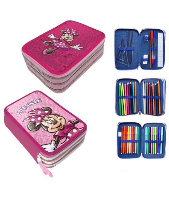 ASTUCCIO MINNIE REVERSIBILE 3 ZIP SCUOLA 44PZ PENNARELLI GIOTTO 971524