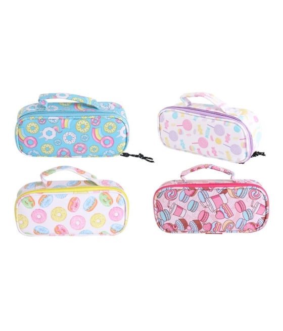 ASTUCCIO TOTE MULTIFUNZIONE ZIP TEMA CIAMBELLE DOLCI COLORATI 614832